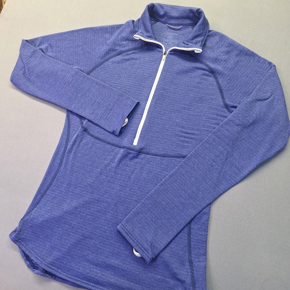 Patagonia Capilene Thermal Weight Zip-Neck Blue Polartec Base Layer Womens S